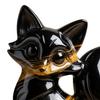 Little Fox Figurine Hand-Carved Healing Guardian Fox Statue Lucky Animal Sculpture Home Office Desktop Decoration Ornament