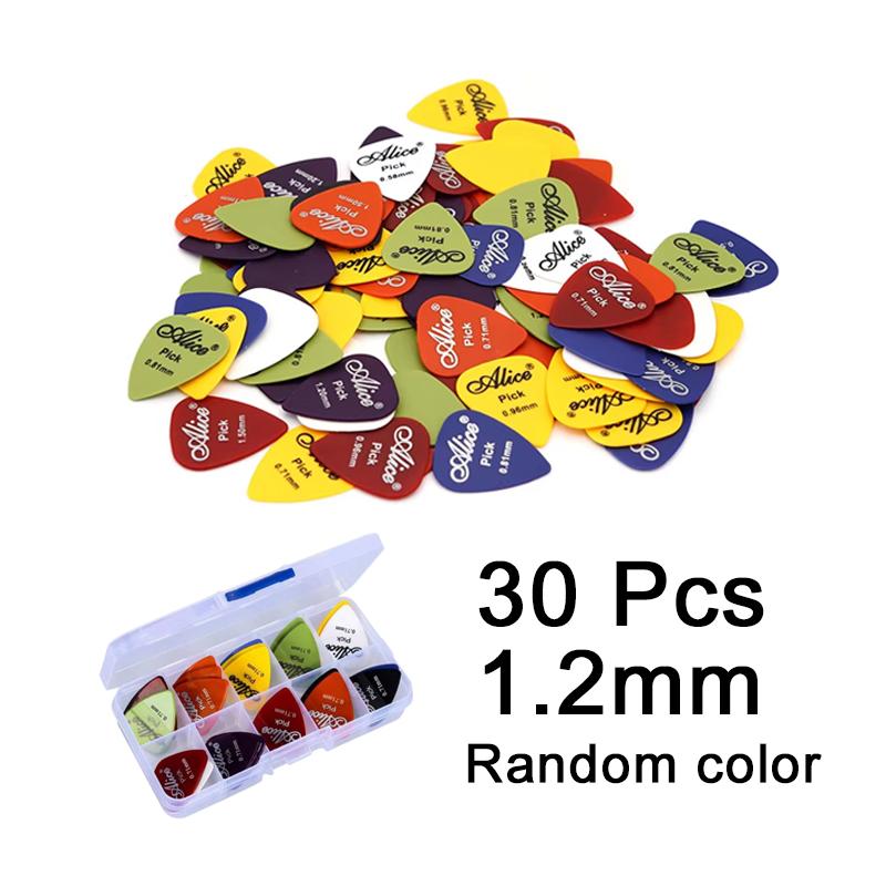 Gitaarplectrums met Opbergdoosje ABS Plectrums voor Elektrische Akoestische Gitaar 6 Dikte Gitaar Plectrum Accessoires