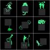 Switch Decoration Luminous Stickers Kids Room Wall Laptop Fridge Desk Car Home Decor Vinyl Decal Car/Fairy/Moon Stars/Bulb/Dog..