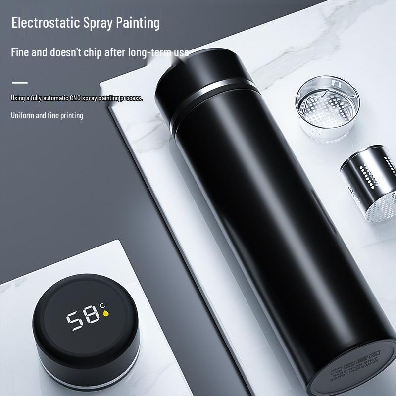 316 Stainless Steel Smart Thermos Cup with Digital Temperature Display, Customizable Business Gift