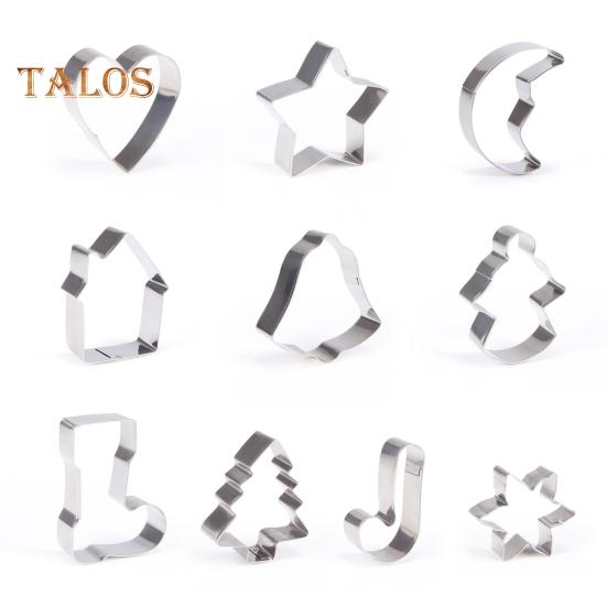 

10 шт./компл. формочки для печенья, моющиеся антипригарные безвкусные специальные экологически чистые формы для выпечки, трафареты для выпечки