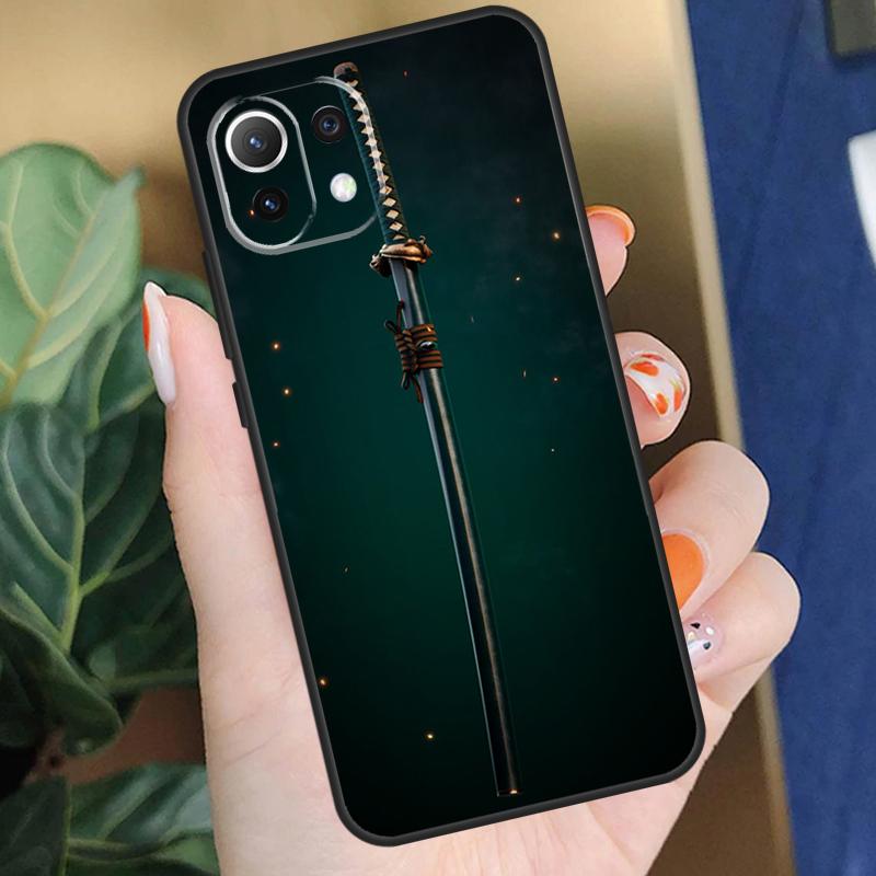 

Чехол-катана самурая для Японии для Xiaomi 13 14 11T 12T 13T Pro 12 Lite 12X POCO X3 X5 Pro F3 F4 X4 M5s C65 F5 Xiaomi 14