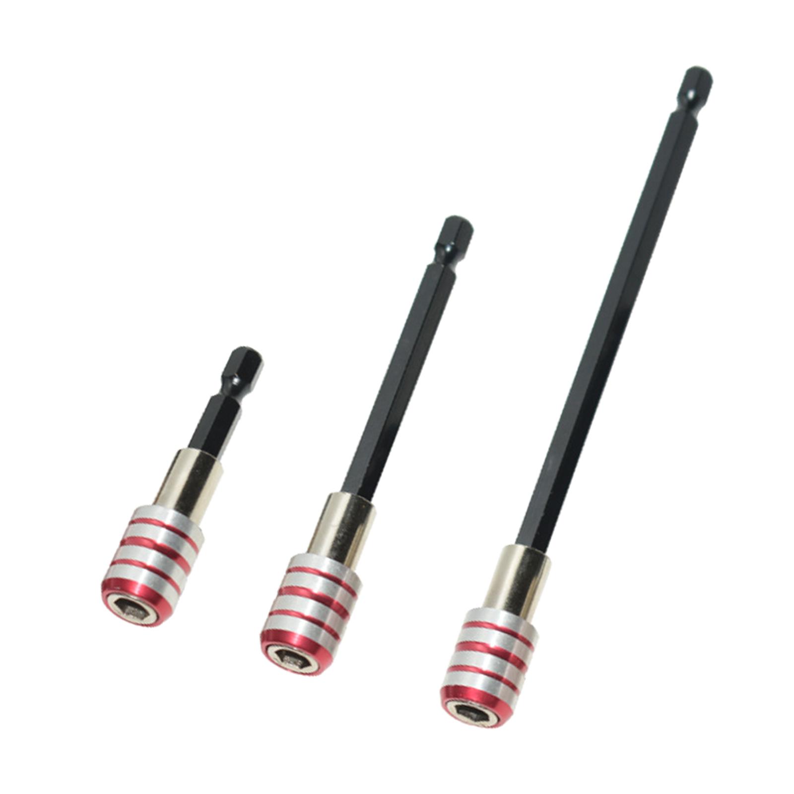 

1/4 Hex Shank SelfLocking Connecting Rod Magnetic Rod And AntiSlip Grip Durable Chromium Vanadium Steel Construction