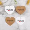 Heart Shaped Kraft Paper Gift Tags - Handmade Packaging Tags