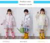 Fashionable and Cute Children's Raincoat for Babies, Kindergarten Kids, Boys, Transparent Jacket, Full-Body, Portable, Outdoor