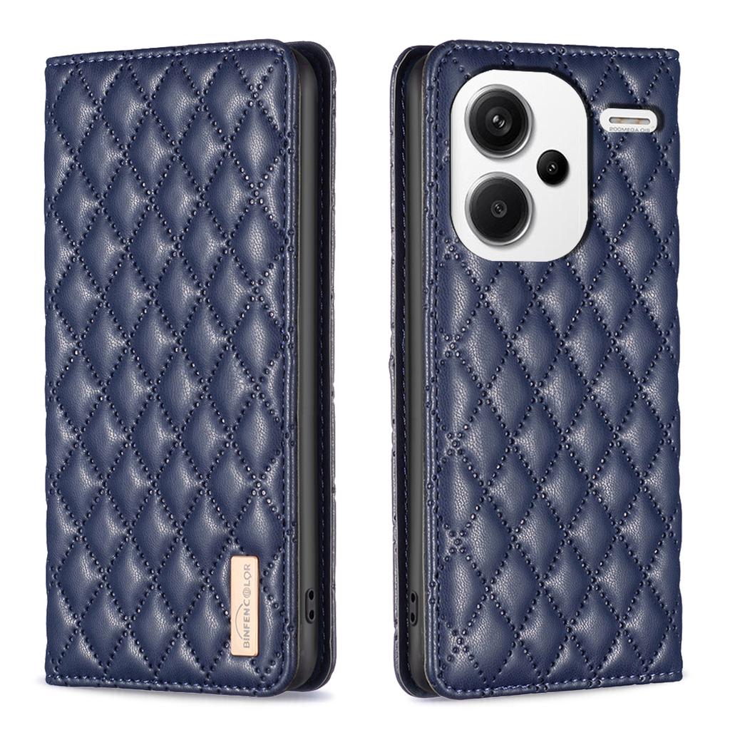 BINFEN COLOR BF Style-16 For Xiaomi Redmi Note 13 Pro+ 5G Case Card Slots Magnetic Closure Phone Cover