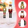 2Pcs Christmas Nutcracker Yard Sign Xmas Decor for Courtyard Outside Walkway