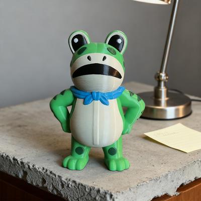 Adorno de Rana de Protesta de Portland Rana Impresa en 3D Figurine Coleccionable Símbolo de Paz y Amable Protesta Activismo Regalo Escultura de Rana Inspiradora