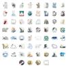 60 Polar Bear & Ocean Animal Stickers for Water Bottles, Refrigerators, Desktops, Diaries & Sealing Bags - Cute Decoration