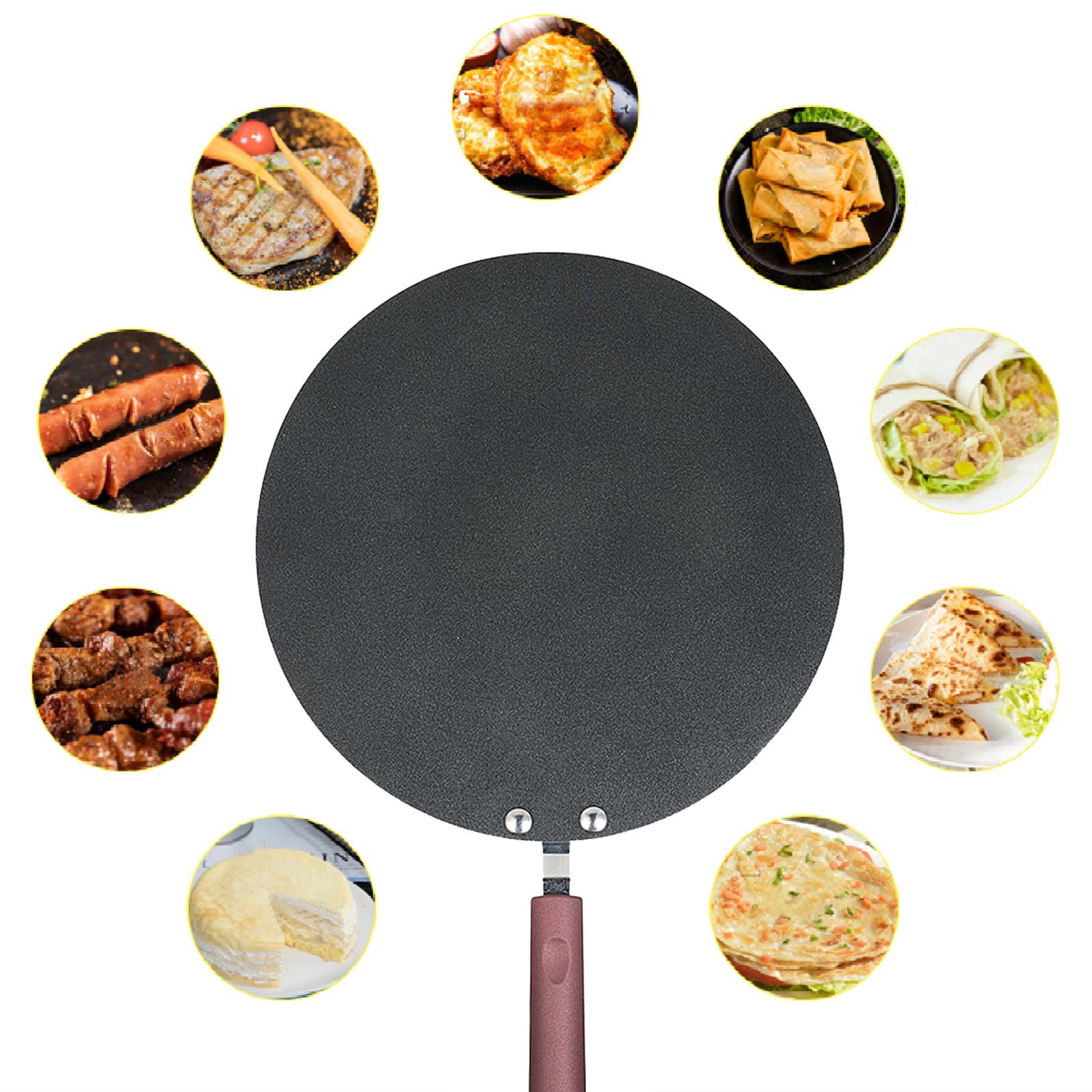 Mfyspace Pancake Pan Crepe Maker Flat Pan Griddle Pan With Spreader & Spatula Crepe Maker Griddle