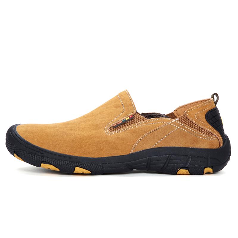 

Мужские кожаные лоферы большого размера 38-48, уличная обувь из свиной кожи с резиновой мягкой подошвой для вождения автомобиля 48 золотой/жёлтый