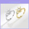 Sunflower Adjustable Stress Relief Ring With Rotating Design For Women Jewelry Lovers