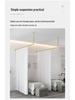 Wrought Iron Beauty Salon & Health Center Partition Curtain Rod for Beds