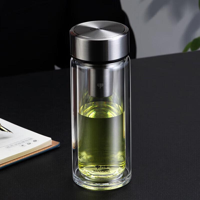 Double-Wall Glass Tea Infuser Bottle