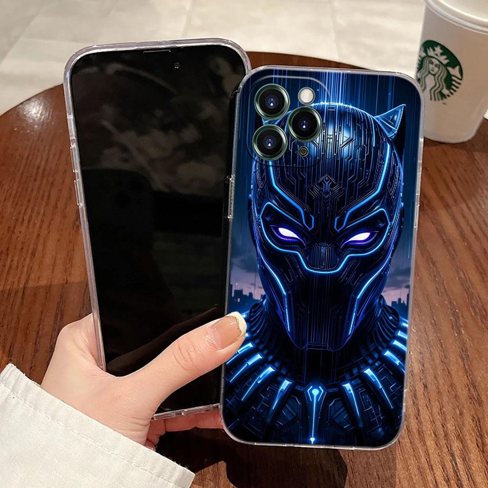 Marvel Heroes Deadpool Hulk Transparent Phone Case For iPhone 17 Pro Max 17E 11 12 13 14 15 16 Pro Max Plus 17 Air 16E 7 X Cover