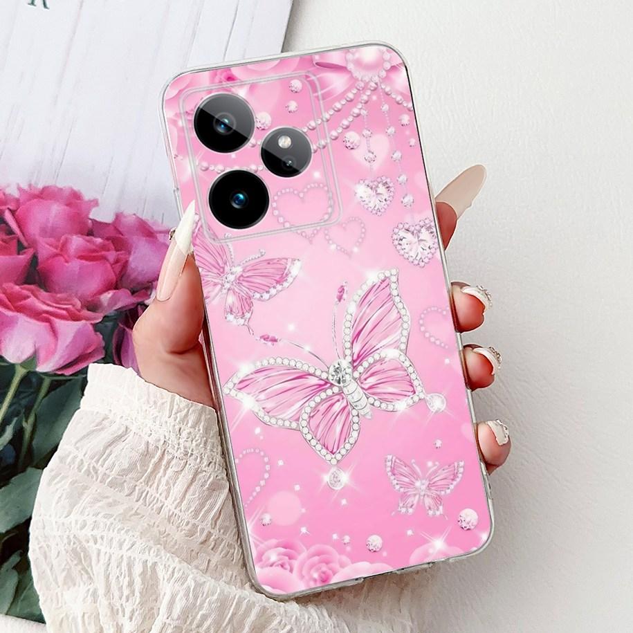 For Realme GT7 2025 Case RMX6688 Cover New Fashion Flower Marble Soft Silicone Phone Cases For Realme GT 7 Pro 7T Realme7 Fundas