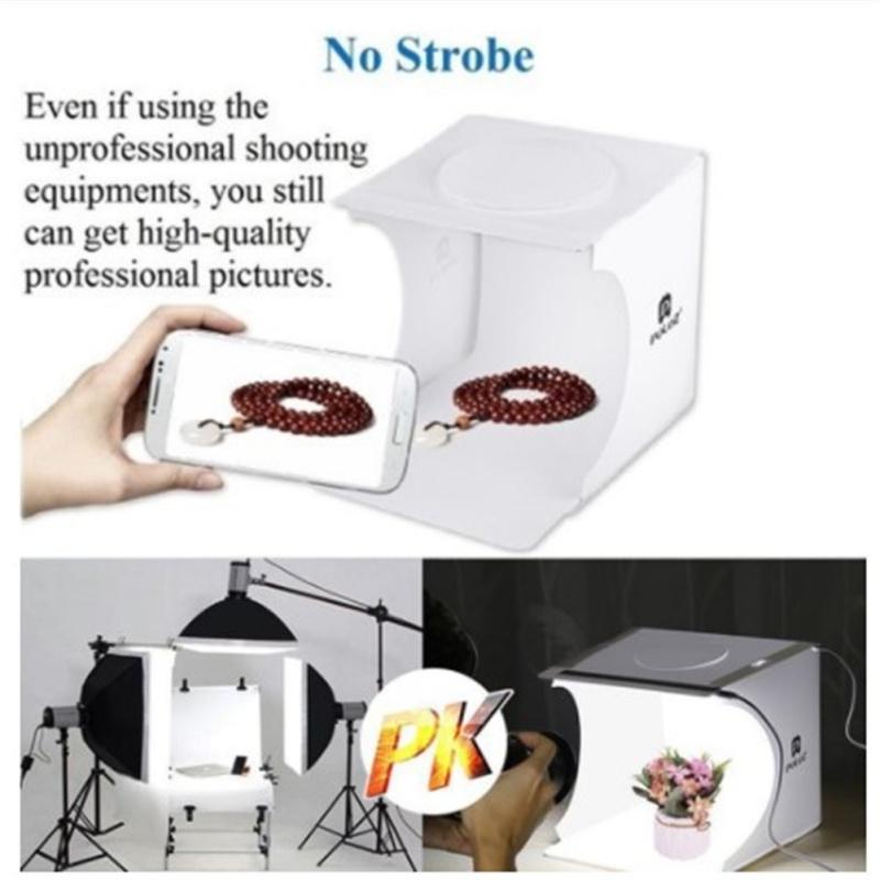 4GL PULUZ 24cm PU5022 2-częściowy Led Photo Studio Box Fotografia Led Light Box 6-kolorowe tła