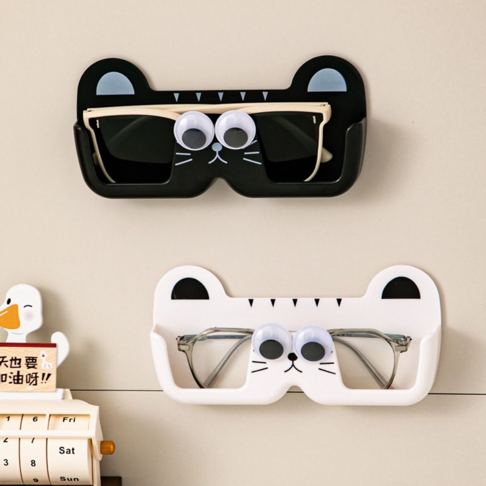 Sunglasses Shelf Punch-free Sun-glasses Display Holder Wall Mounted Portable Glass Showcase Eyewear Storage Box Home Tidying