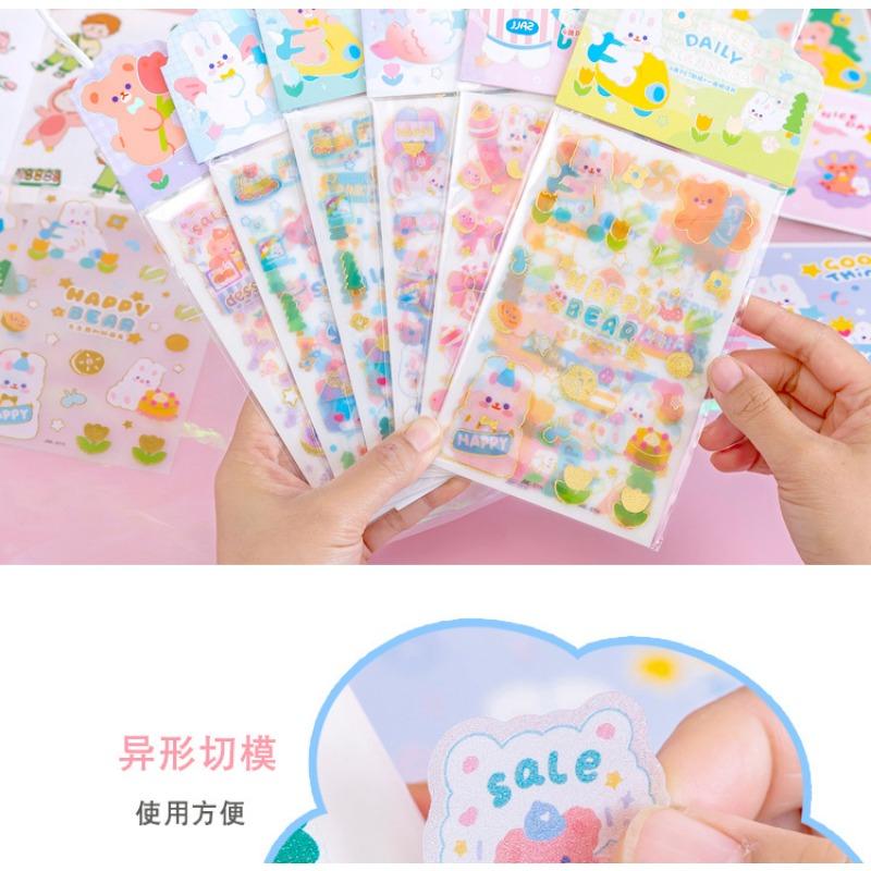 Creative Cartoon Kids Sticker Pack Diy Decoration For Journal Notebook Phone Water Cup