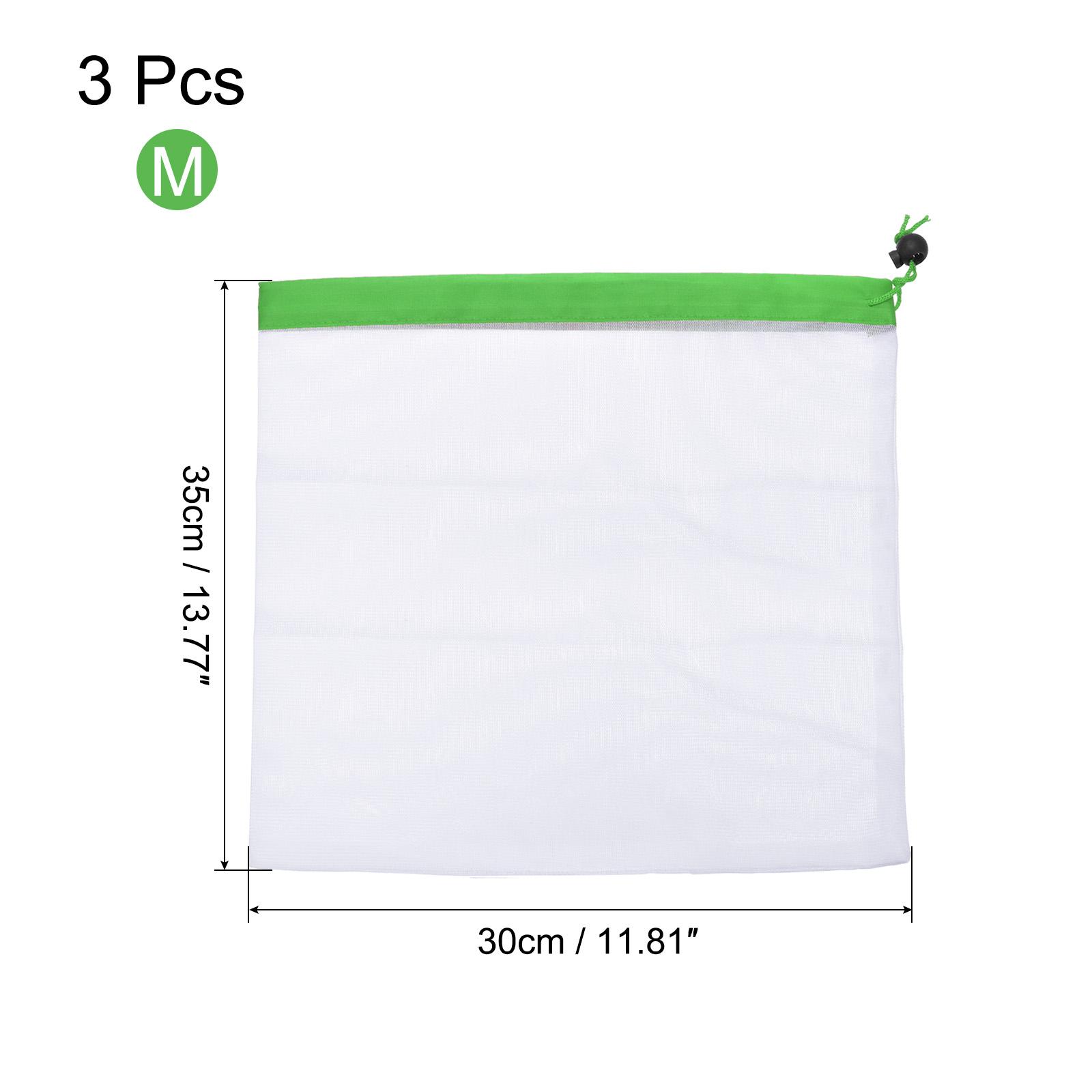 

Reusable Produce Bags 3pcs, Mesh Produce Bags for Fruit Vegetable