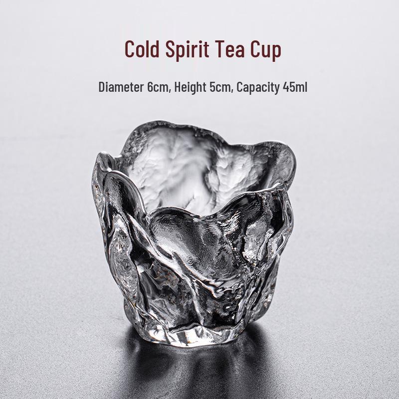 Master Glass Tea Tasting Cup - Thickened Japanese Kung Fu Teaware, Insulated Creative Crystal Teacup. Below 50mL