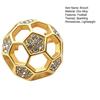 Brooch Pin Hollow 3D Football Design Lightweight Zinc Alloy Pin Coats Suits Sweaters Dresses Badge Sports Team Collection Jewelry Gift