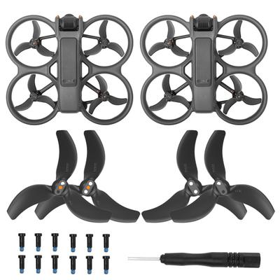2 Pairs Drone Propeller for DJI Avata Low Noise Spare Propeller Blade Parts Screw Screwdriver Drone Quadcopter Replacement Accessories