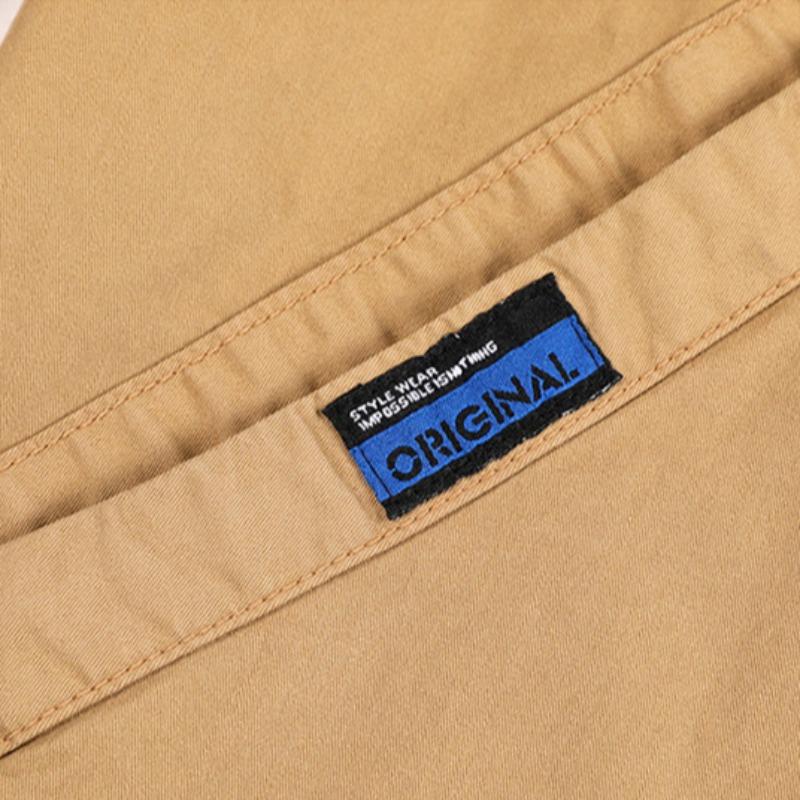 Spring and Autumn Men's New Loose All-match Multi-pocket Shirt Jacket