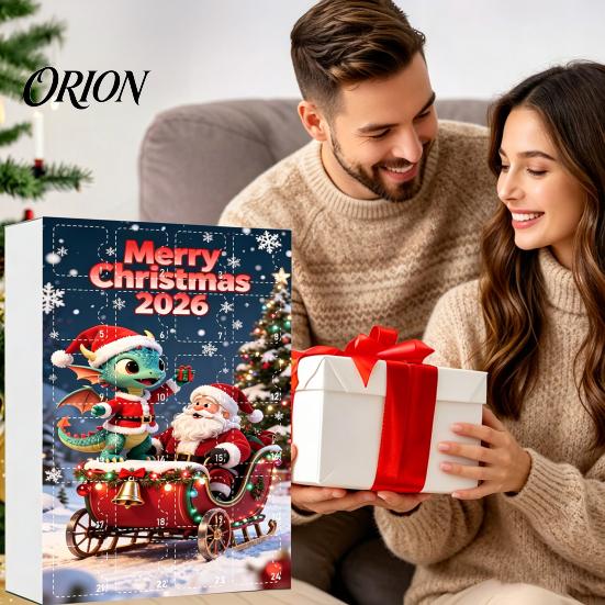 Christmas Tree Hanging Ornaments 2026 Dragon Advent Calendar, 24 Days Funny Baby Figures Countdown Acrylic Decorations 2D Cartoon for Xmas Tree, Home