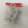 Gold & Silver Electroplated 3D Five-Pointed Star Christmas Tree Decor - 8CM