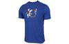 T Shirts Men's Blue Crew Neck Moderate Straight Fit BQ3606-495