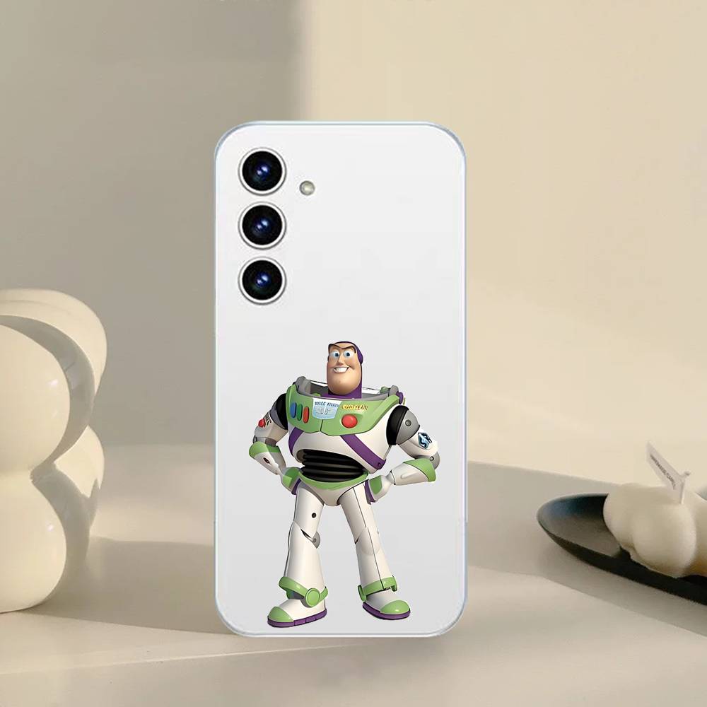 B-Buzz Lightyear Phone Case For Samsung Galaxy S21 S22 S23 S24 S25ULTRA FE Ultra Plus5G A52S Transparent Cover