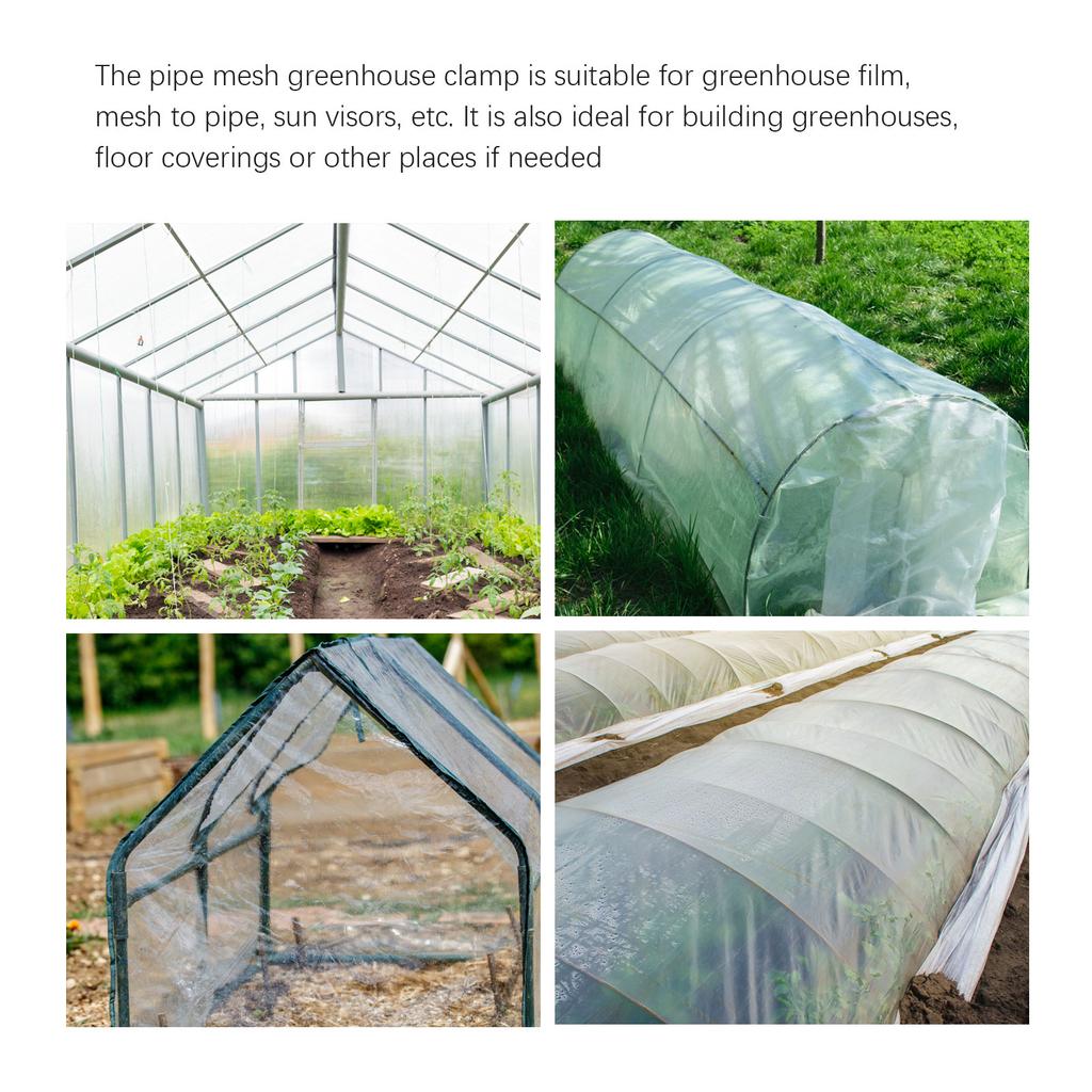 (24pcs) Greenhouse Accessories, Gardening Supplies, Plastic Film Clips, Film Clamps, Film Buckles, Suitable for Poles