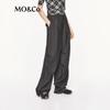 MO&Co. Deconstructed Drawstring Low-Waist Pleated Pants