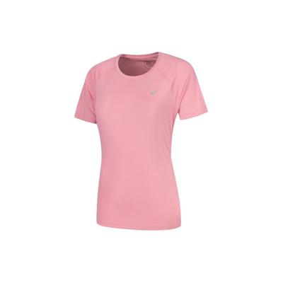 Logo Round Neck Pullover Sports Short Sleeve T-Shirt Women Tops Pink 2012C697-700