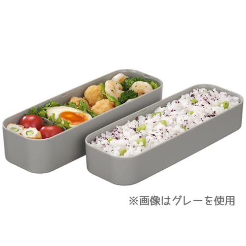 Iwasaki Industries 3-Way Slim Easy-Care Lunch Box, B-1484 KN, Khaki
