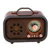 Retro Bluetooth Speaker Radio Rechargeable Portable AM FM SW Radio with Telescopic Antenna for Home Car