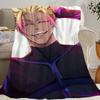 B-BLUE L-LOCK Shidou Ryuusei Blanket Soft Comfortable Nap Plush Suitable For Iiving Room Office Bedroom Birthday Home Kid Gift