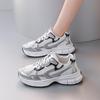 ins Korean version of the new dad shoes girl 2025 spring and autumn student running shoes casual mesh breathable street shooting sports