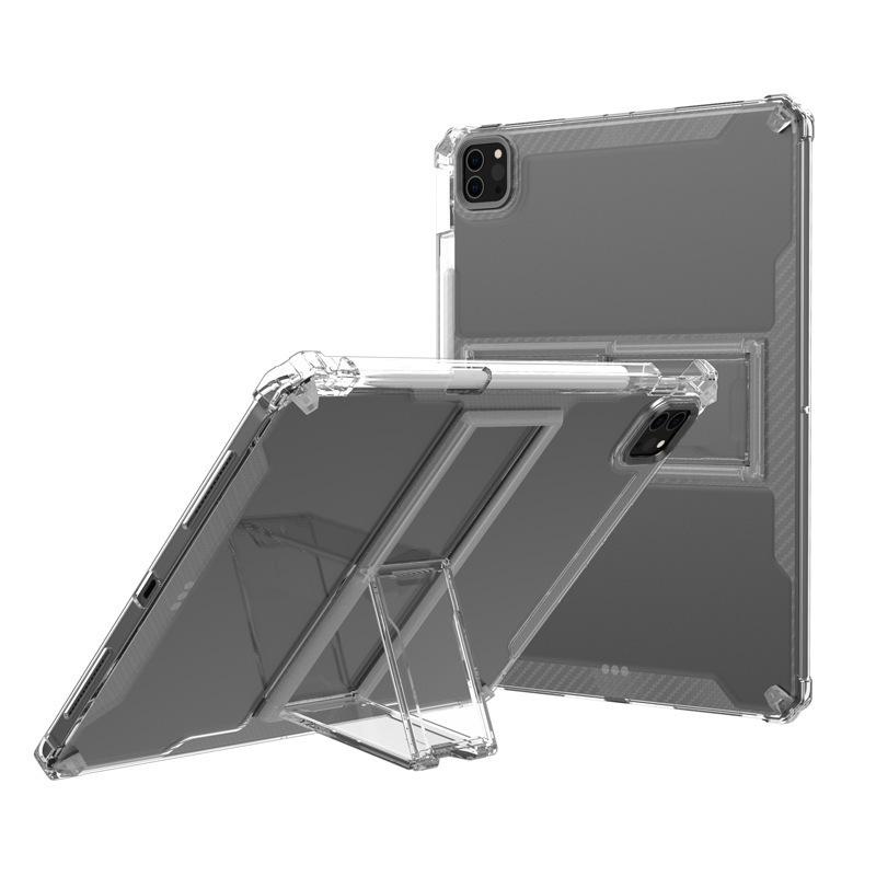iPad Pro 13"/12.9" Stand Case: Thickened, Anti-Fall, Transparent Airbag Protection
