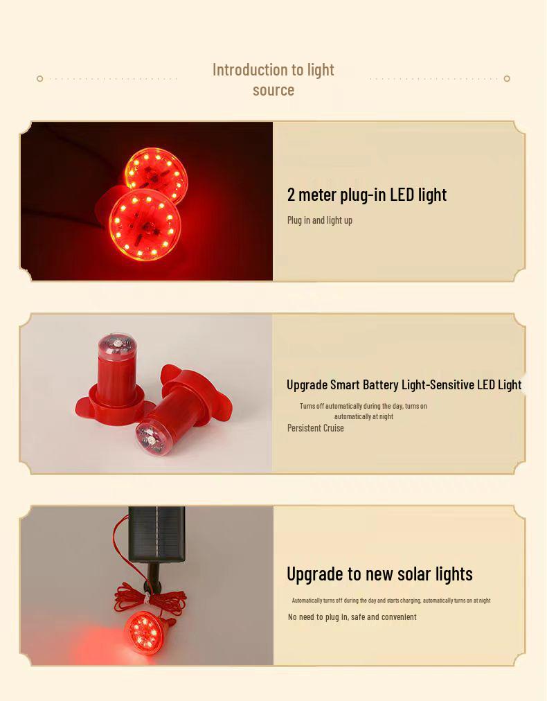 2025 Luxury Flocked Lantern with Fu Character for Spring Festival