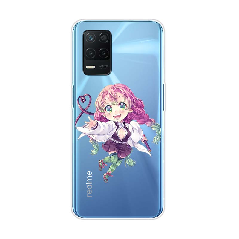 Cool Kimetsu No Yaiba For Realme 8 8i V3 V5 GT Neo Flash Edition Explorer Master Neo2 Narzo 30 50i 50A C21Y Phone Case