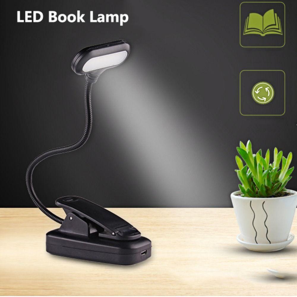 With Clip LED Book Lamp 360-degree Folding Night Light Portable Bedside Study Light  Home