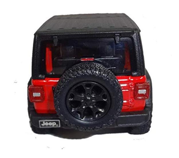 Kinsmart 2018 Jeep Wrangler Czerwony Hardtop,