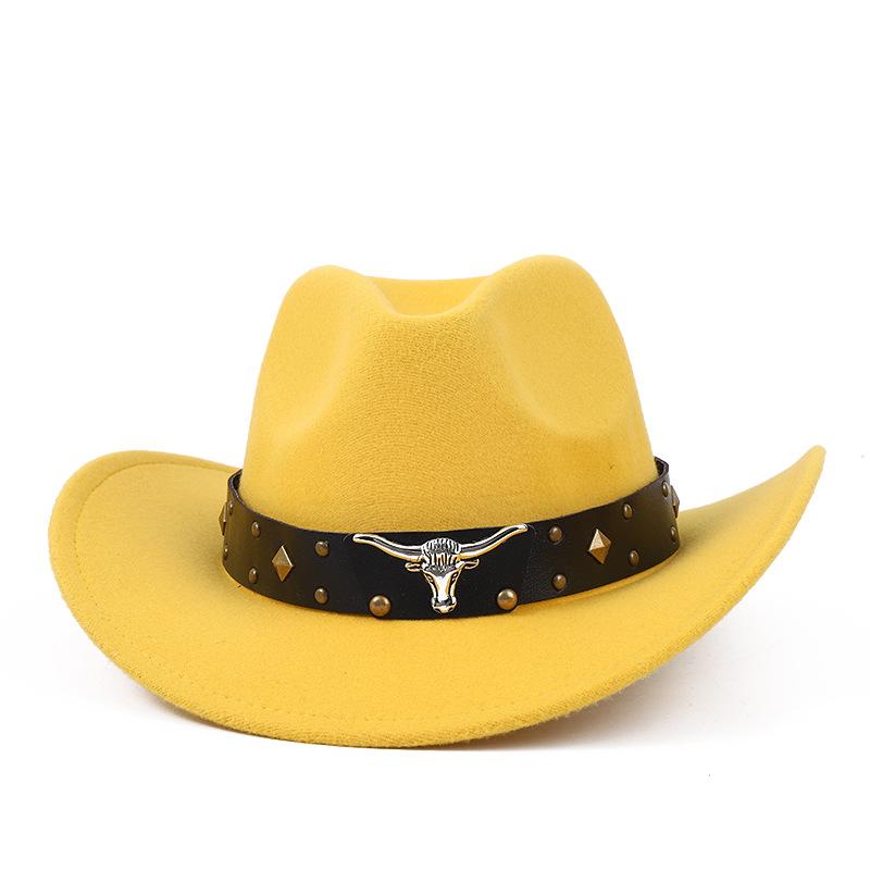 Tibetan Top Hat, Western Cowboy Hat, Tibetan Felt Hat, Cow Head, Grassland, Plateau Ethnic Style Outdoor Hat