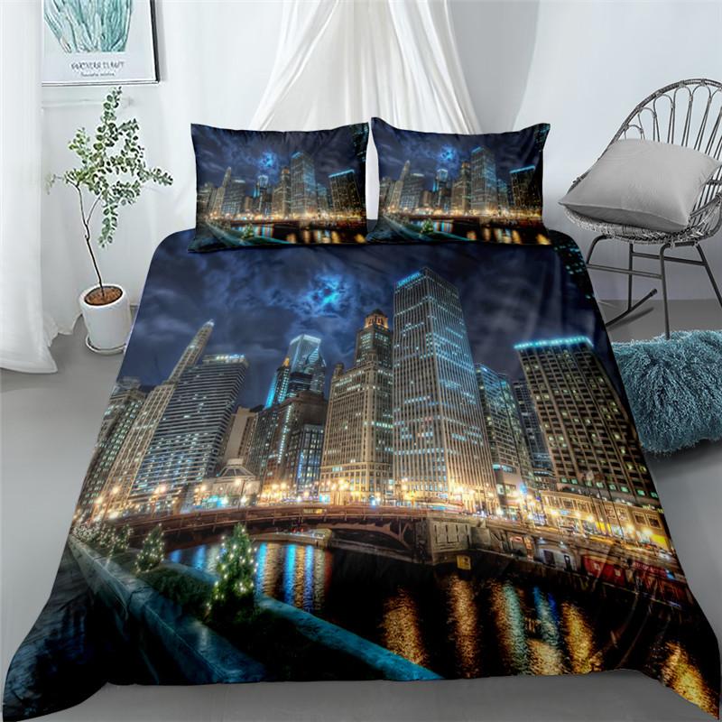 3d Sunset Landscape Scenery Bedding Set King Queen Double Full Twin Single Size Bed Linen Set