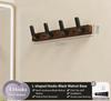 Multi-Purpose 3/4 Hooks Wooden Wall Hook, Walnut Clothes & Hat Hanger for Door, Bathroom & Fitting Room