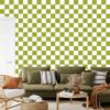Checkerboard Wallpaper in Yellow, White, Cream and Beige for Living Room and Bedroom 50x1000