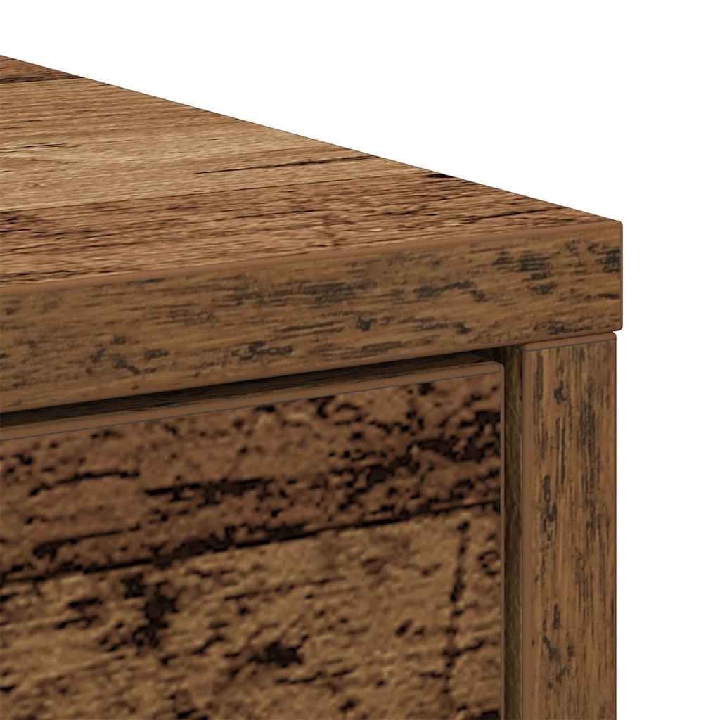 Sideboard with Drawer Rustic Wood Look 80 x 34 x 76 cm Engineered Wood