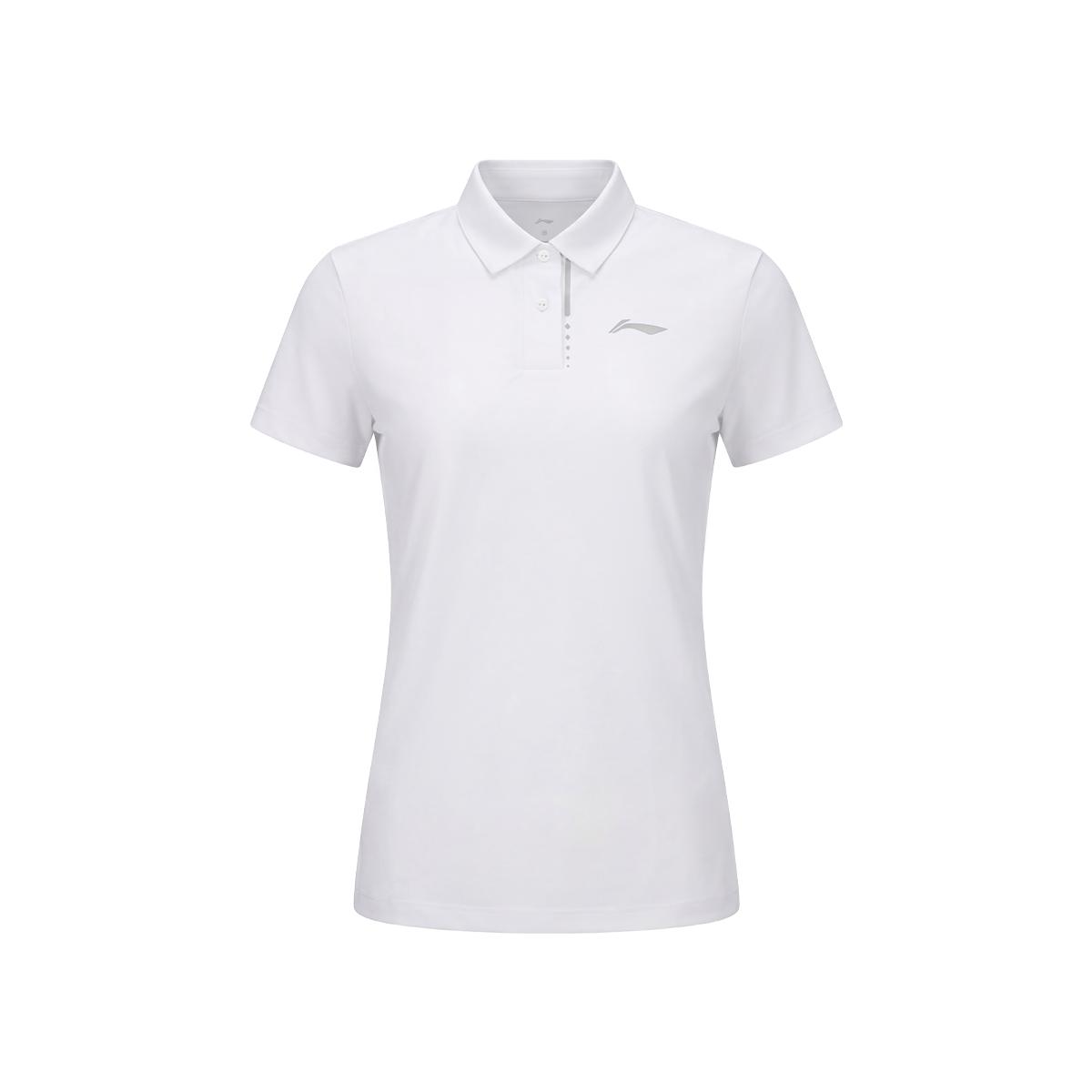 Li-Ning Classic Solid Color Simple Versatile Soft Comfortable Breathable Polo Shirt Women tops APLW658-4 S